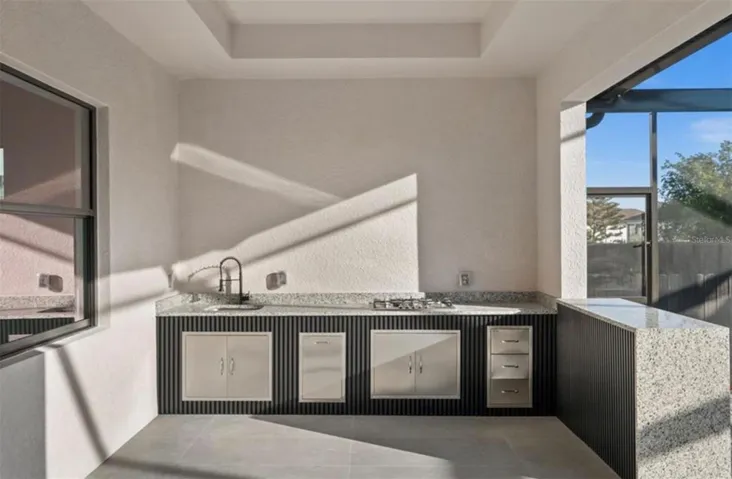 outdoor kitchen