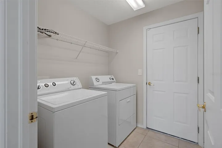 Interior laundry room