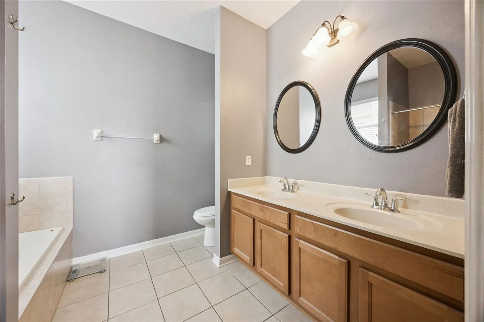 Primary Bathroom with Shower and Garden Tub