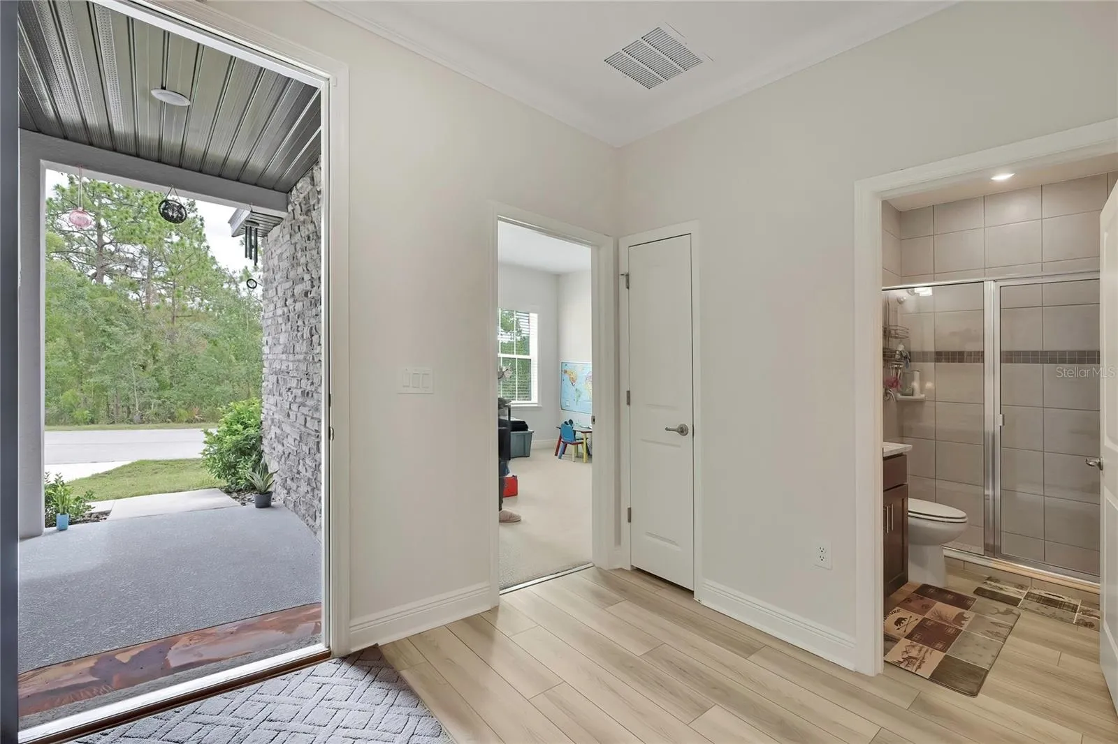 reverse view of front door entrance