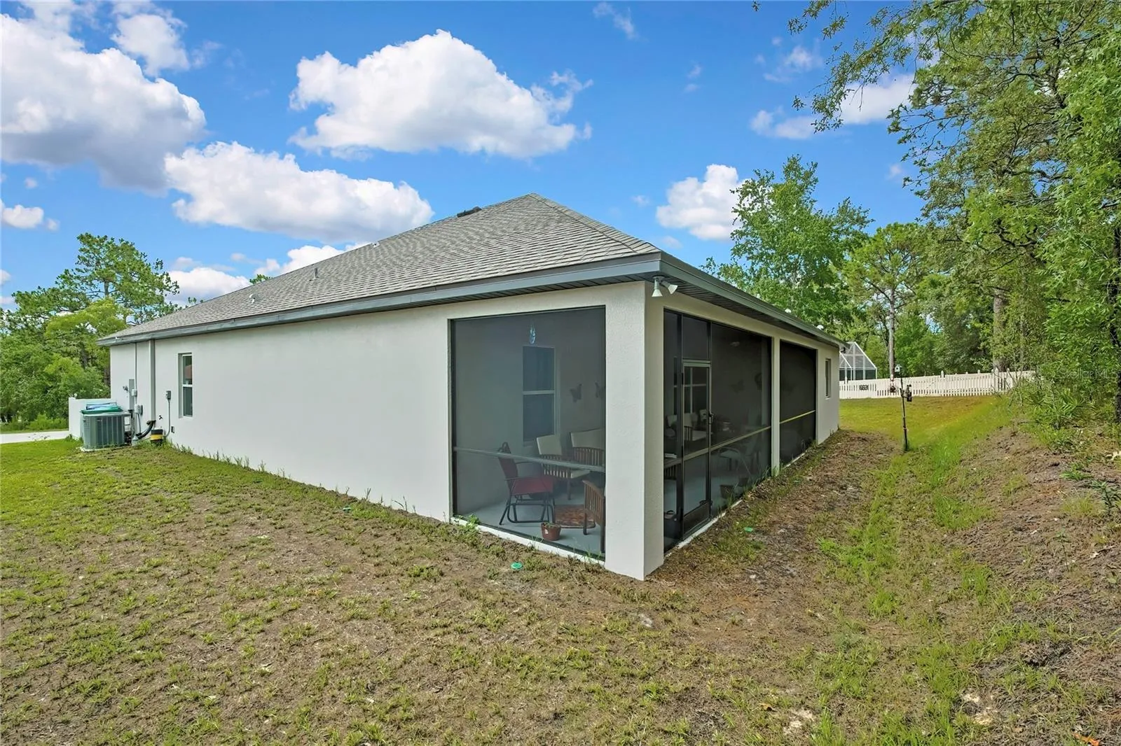 exterior of side yard