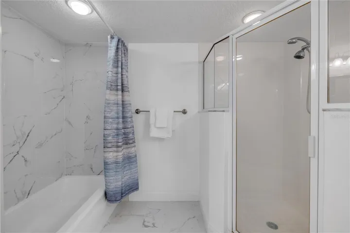 Primary bathroom with walk in shower