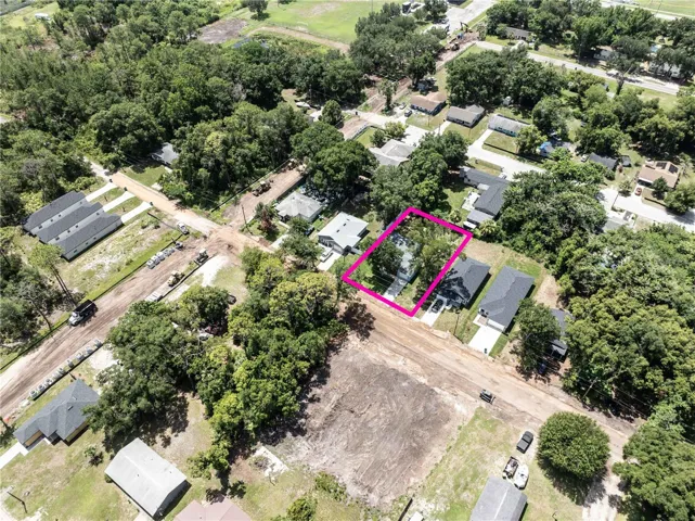 Aerial view of home