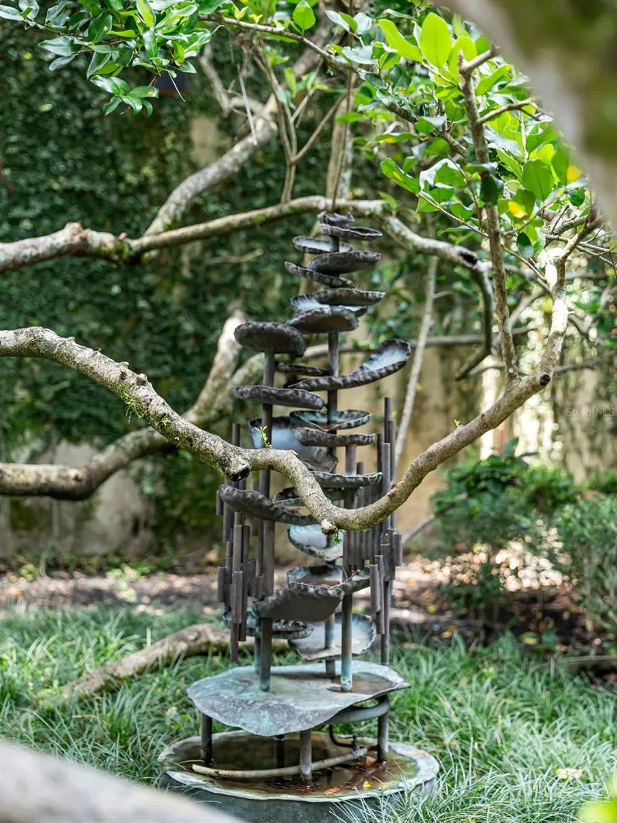 The sculpture in the Owner's Private Garden