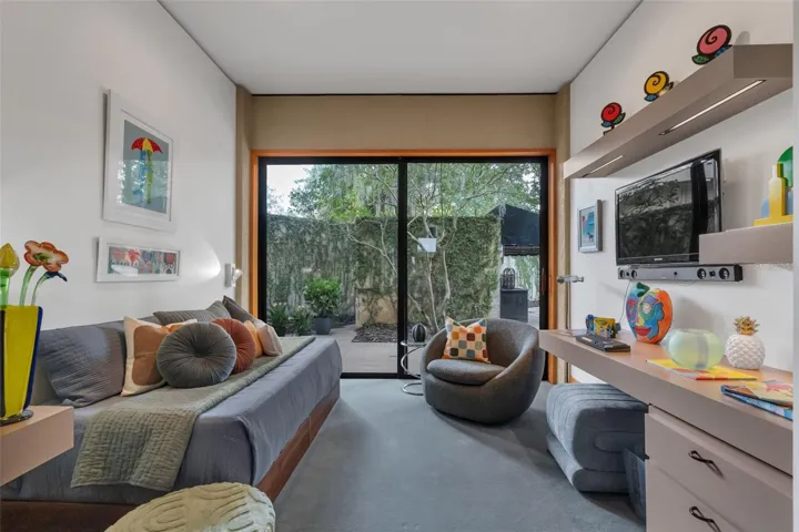 The third Bedroom and it's patio