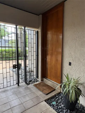 The exterior entrance to the separate In-Law Suite