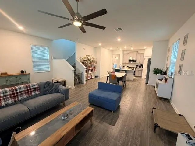 Living Room Looking back to Kitchen