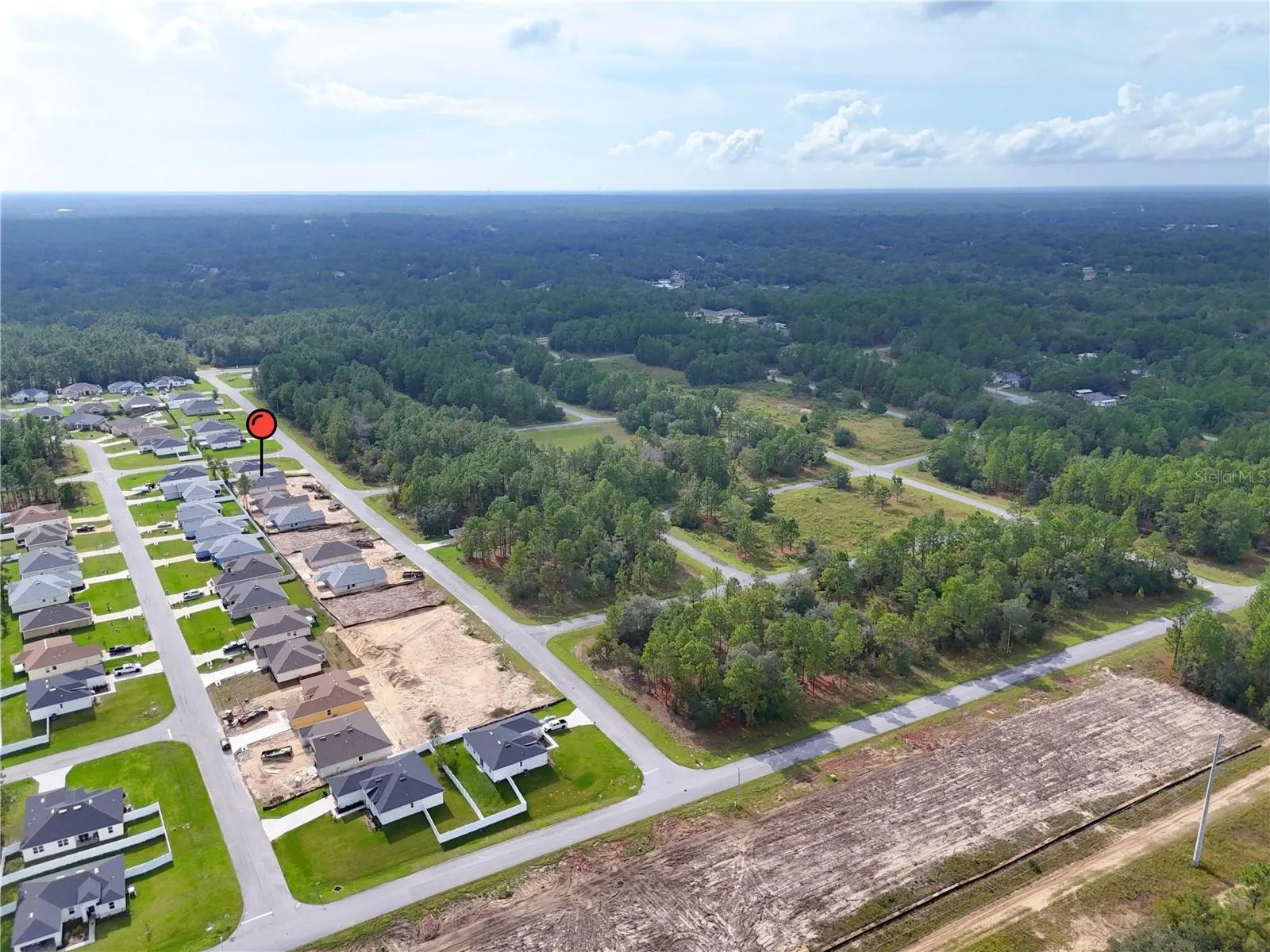 Aerial view of block as of 10/13/2026