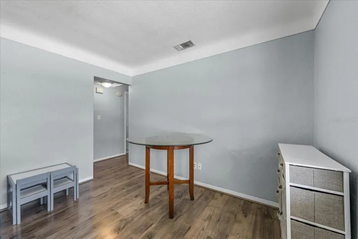 Spacious living room connects to the rest of the home.
