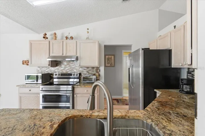 Kitchen with granite