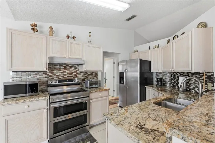 Kitchen with granite