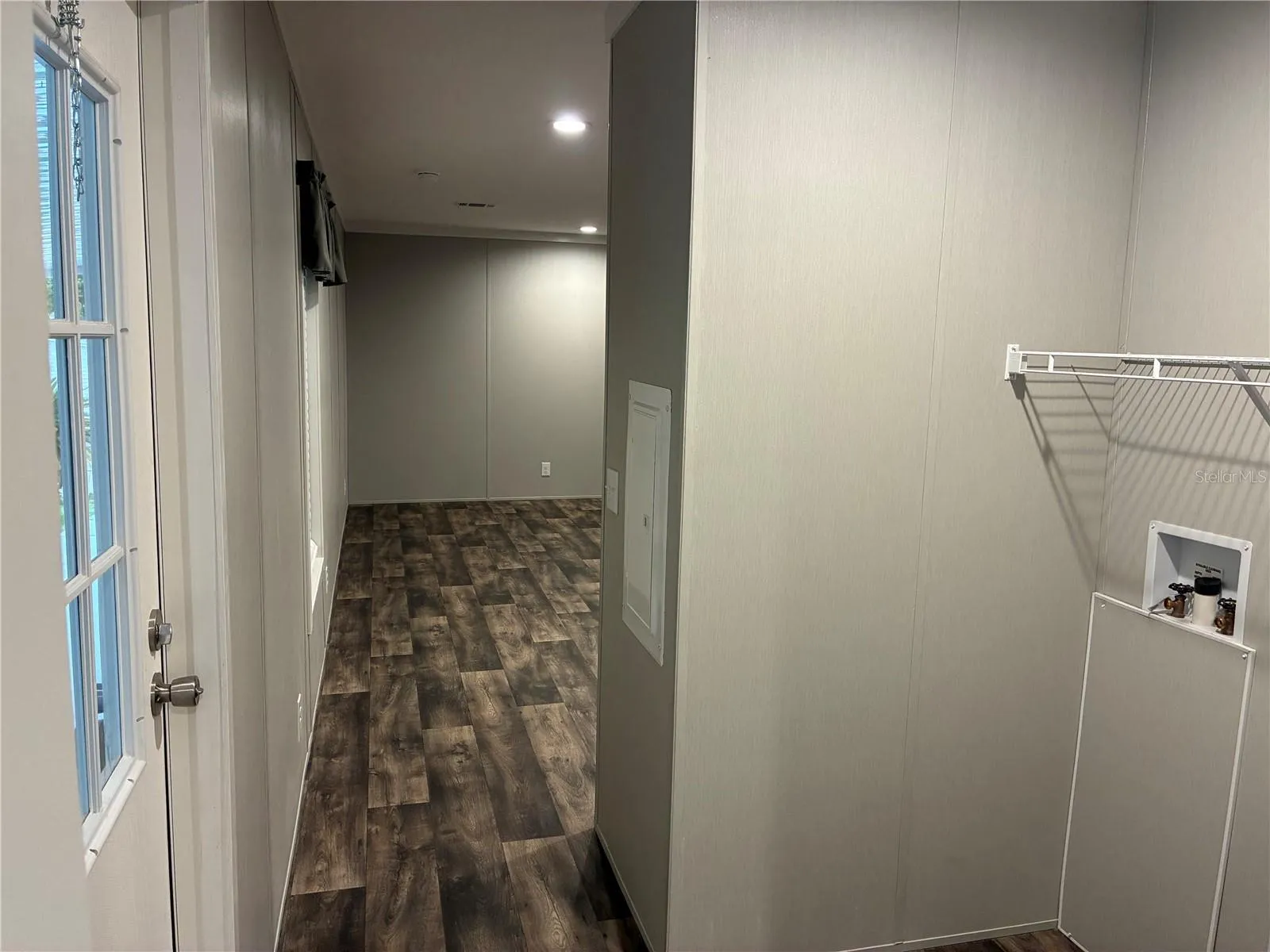 Back door, laundry, into living room