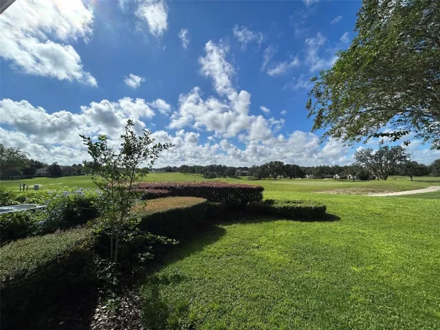 Golf course view from back patio