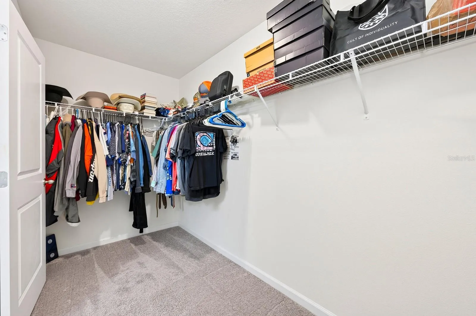 The Primary suite boasts a generous walk-in closet.