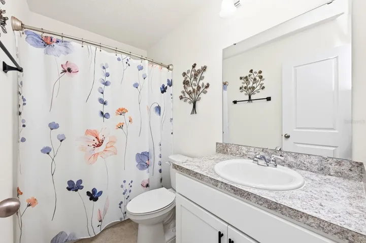 Two additional bedrooms, each with their own WALK-IN CLOSETS, share a full Bathroom.