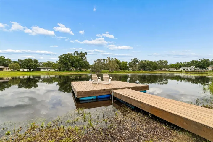 16ft X 16ft dock with a 16ft X 4ft walkway