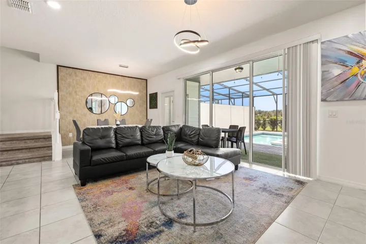 open concept living area