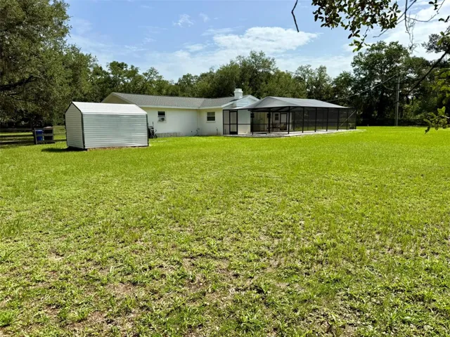 Backyard and shed