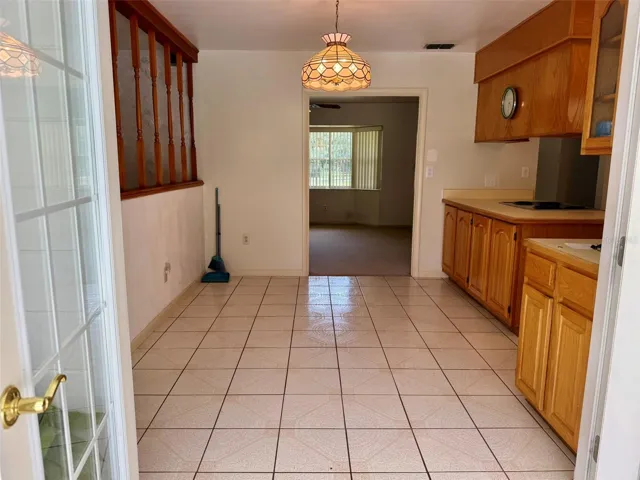 Dining room from back door (from pool side view)