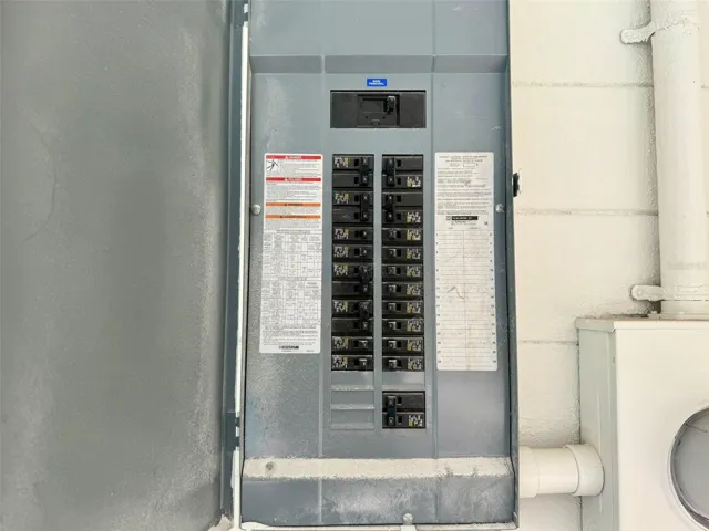 Breaker box (enclosed pool area)