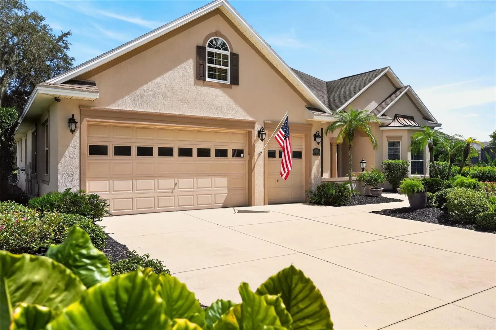 Oversized two car plus golf cart garage