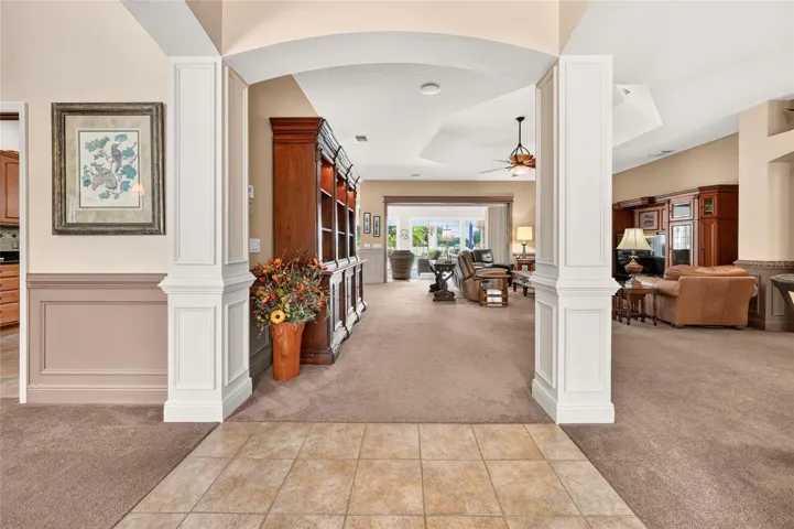Welcoming tile entryway
