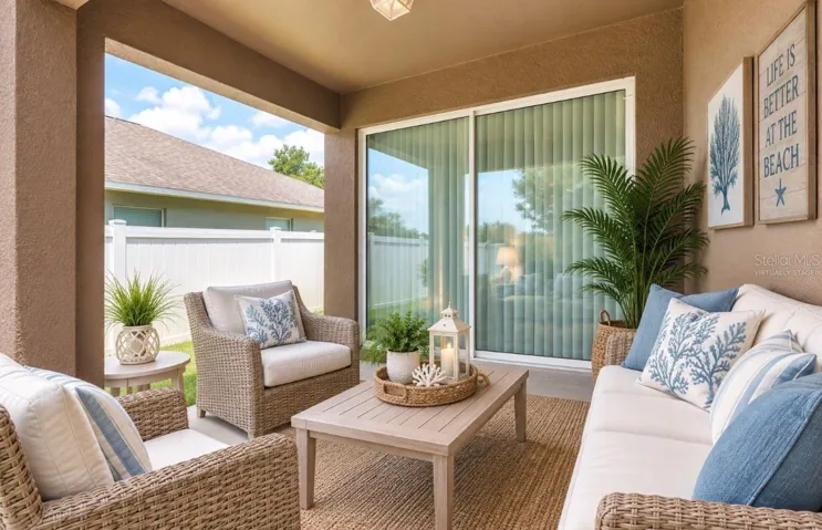 Virtually Staged Patio