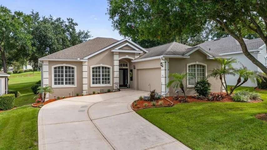 Front of Home with a Long Driveway
