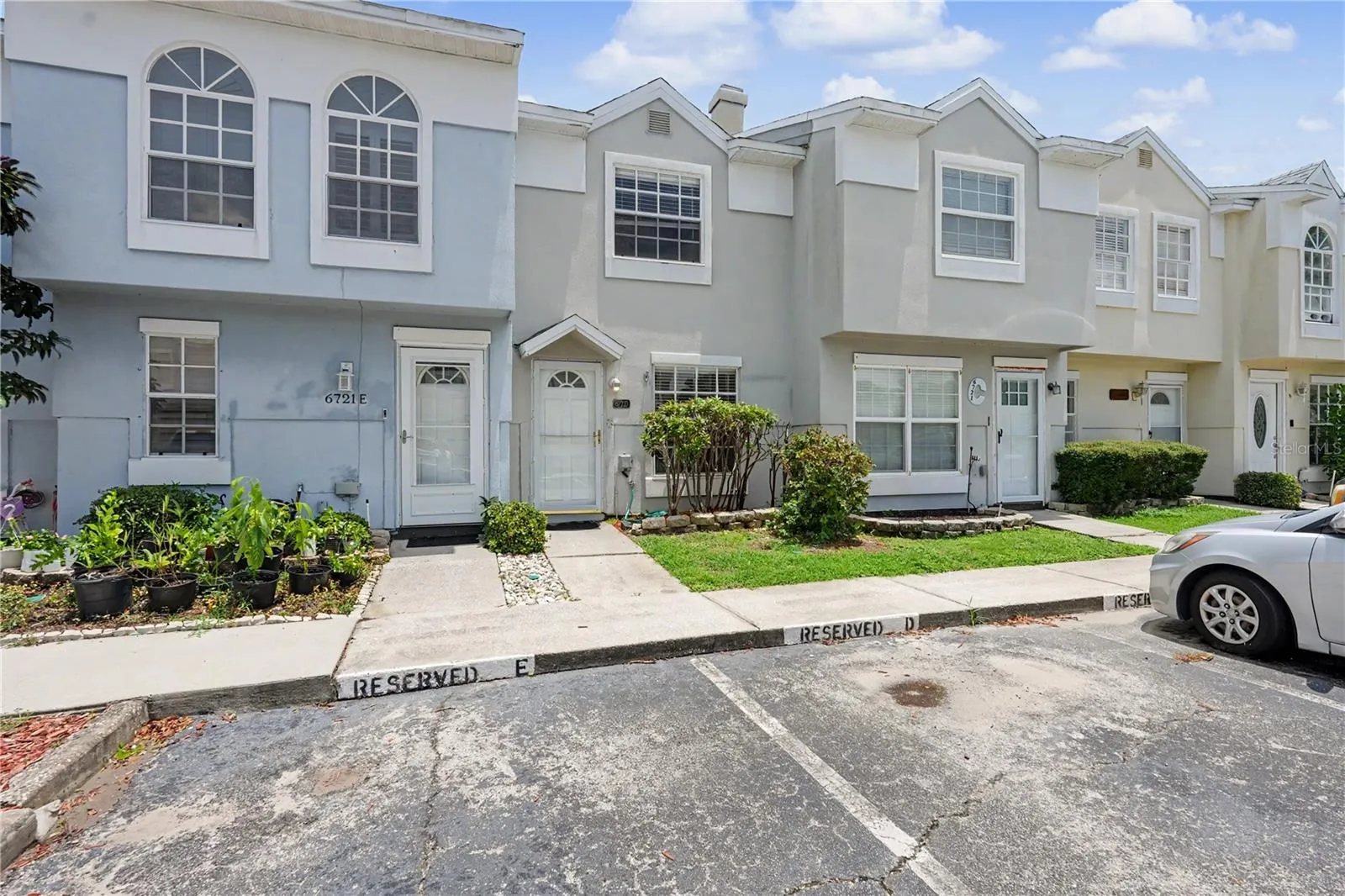 Parking space directly in front of home
