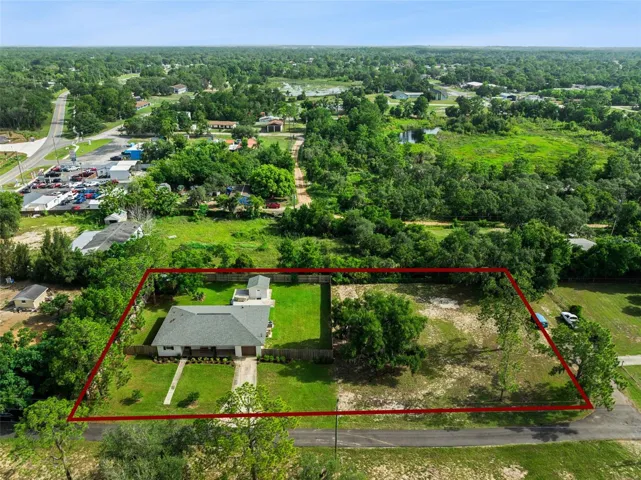 Aerial with approx lot lines