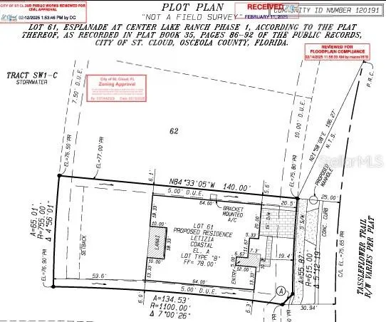 998 Tassleflower Trail Plot Plan