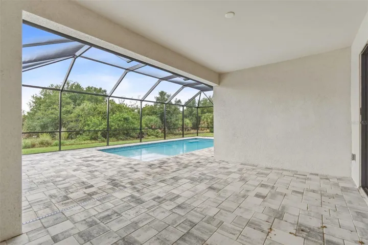 Beautiful Pool Area with Paver Deck
