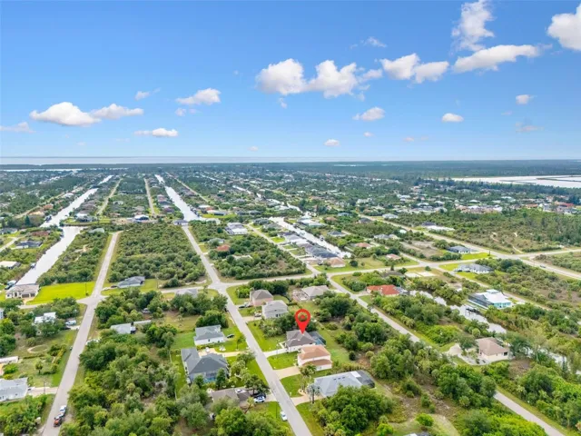 Overhead View of the Property and Surrounding Neighborhood