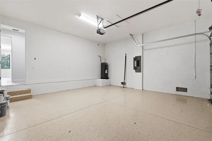 Two-Car Garage with Durable Epoxy Flooring