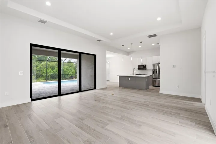 Open Living Room with Seamless Indoor-Outdoor Flow