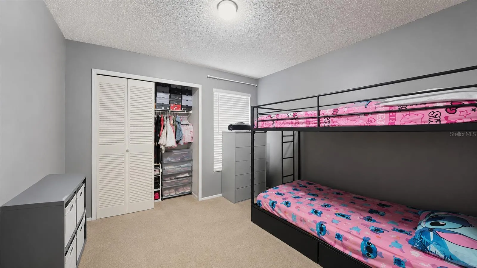 Secondary bedroom with closet storage