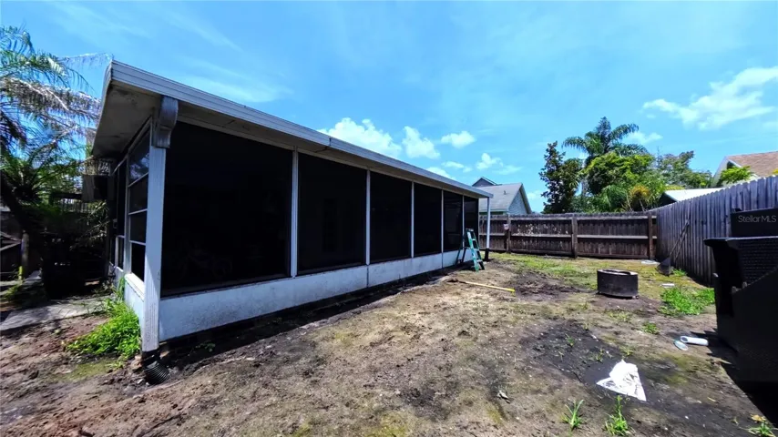 Rear exterior, alternate angle