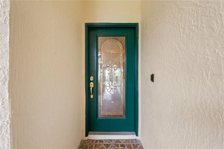 Custom front entrance door.
