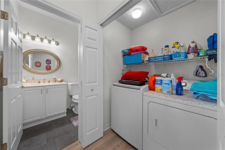 Interior laundry conveniently located next to bathroom 2