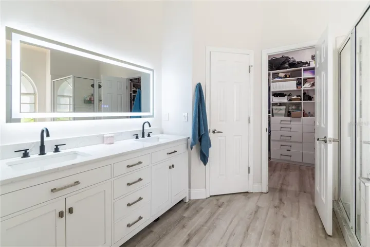 Renovated master bath