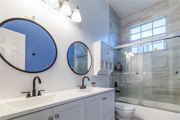 Renovated second bathroom