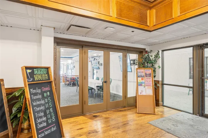Golf View Lounge Dining Option in Seven Springs Community