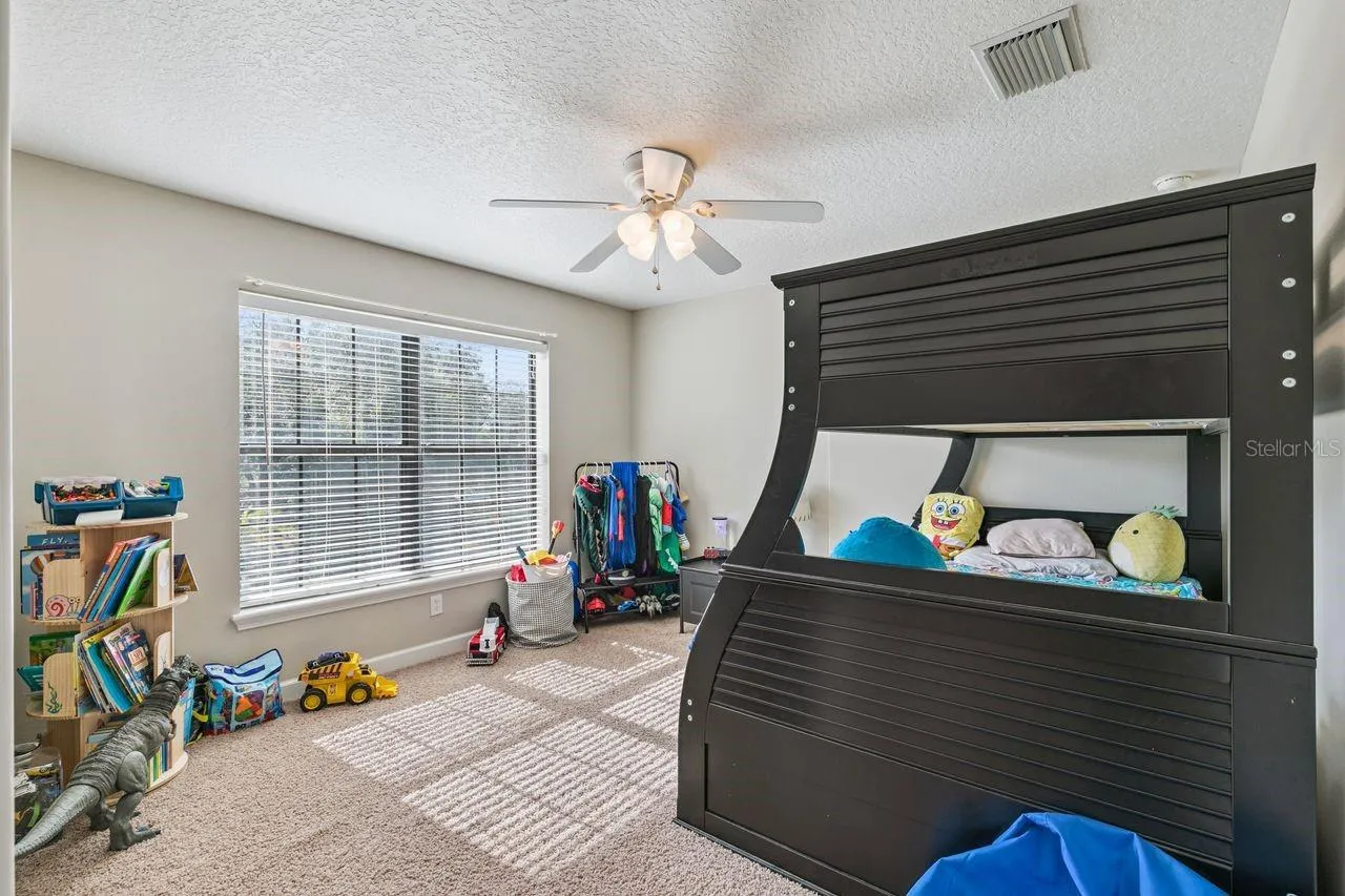 Fifth Bedroom on Second Floor with Walk-In Closet