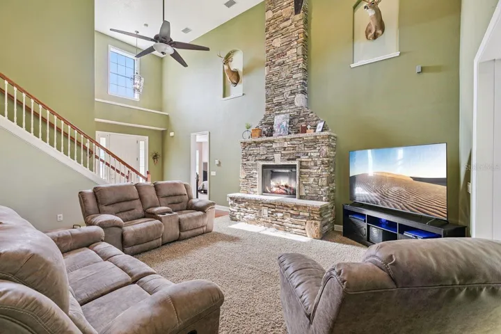 Living Room with Fireplace