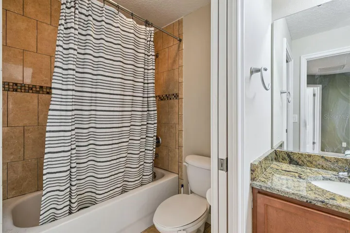 Full Bathroom on Second Floor that services three Bedrooms