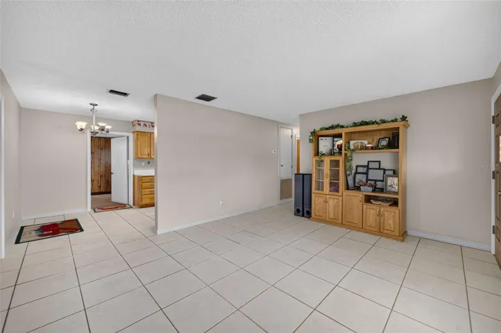 Open living/dining layout.