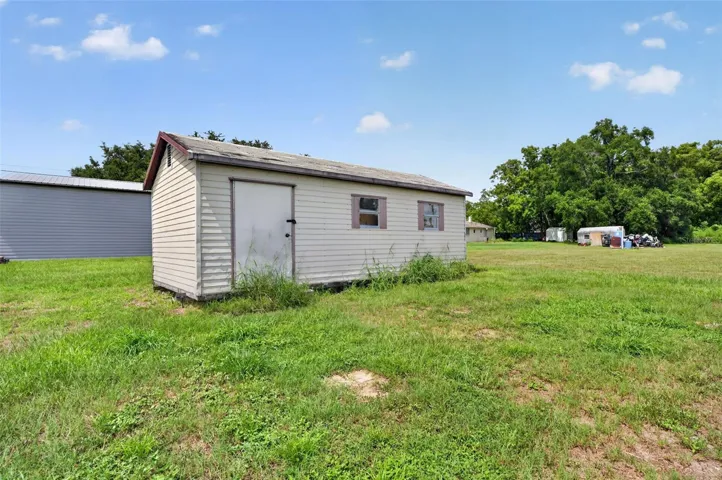 Existing storage shed on the property.