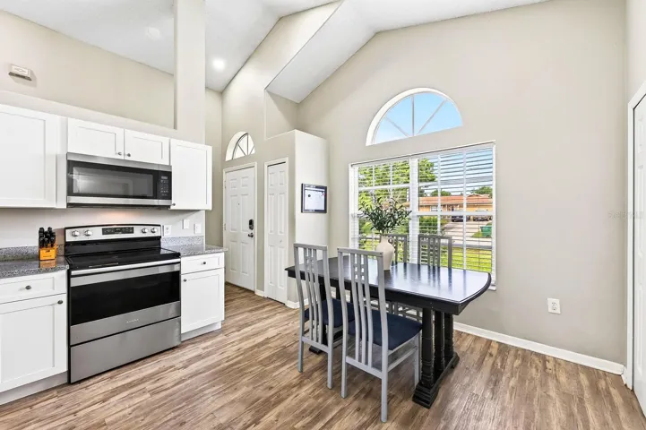 Start your tour in the light, bright and updated eat-in kitchen.