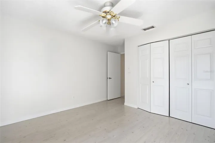 Spacious built-in closet space for storage~