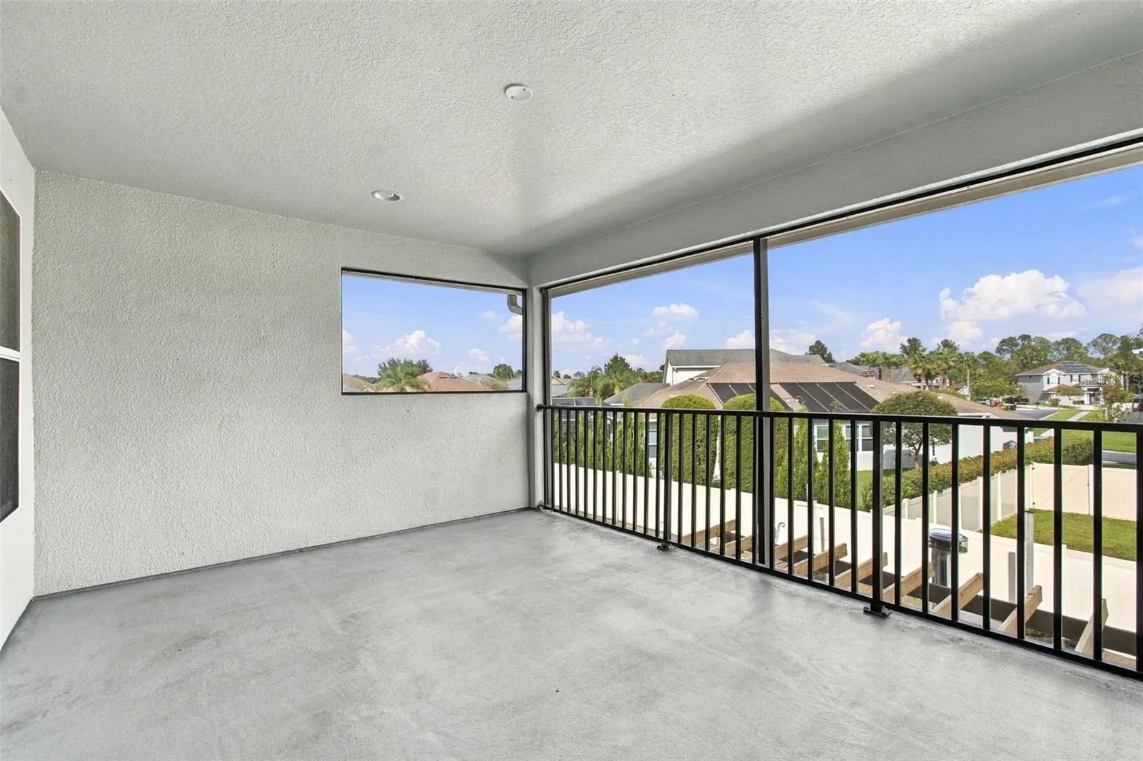 Covered and Screened Balcony